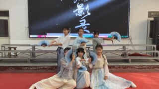 农村初中女孩歌咏比赛开场舞《扇影录》