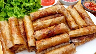 CHẢ RAM NHÂN THỊT BẮP Lạ vị đổi món siêu ngon mẹo chiên chả vàng giòn đẹp không đen |Nhamtran FV