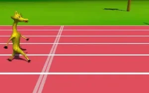 ยีราฟแข่งวิ่ง - Wild Animal Sports Day