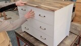 [Woodworking] I have been asked for countless links! Solid wood sliding beautiful compact drawer sto