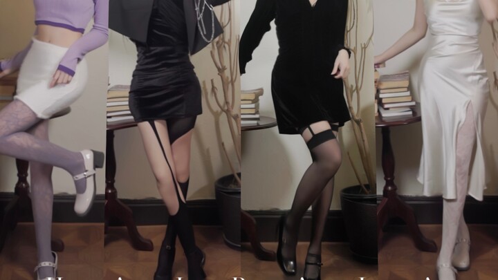 Sisters Who Know How to Wear Stockings [Part 2]‼️ Black or Colorful?