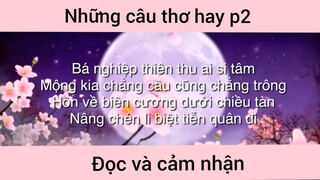 Những câu thơ hay p2