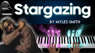 Stargazing by Myles Smith (Moonlight version) piano cover + sheet music + lyrics