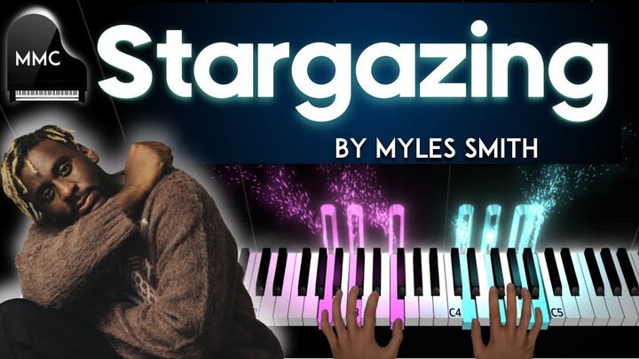 Stargazing by Myles Smith (Moonlight version) piano cover + sheet music + lyrics
