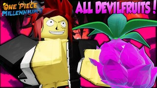 (NEW ONE PIECE GAME!) All Devil Fruit Showcase in ONE PIECE MILLENNIUM 3 | ROBLOX