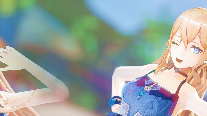 Unlock the leader's shoulders with one click! // 4k60fps // Genshin Impact MMD