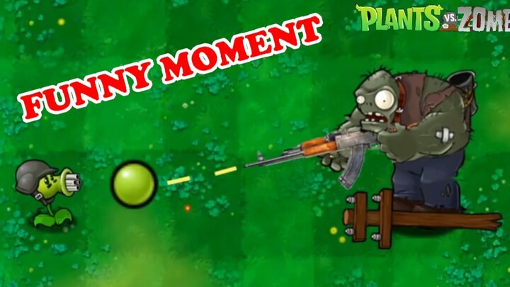 Who will win？The fight between Garganture and Gatling pea. PVZ Funny moments | Plot reversal part 5