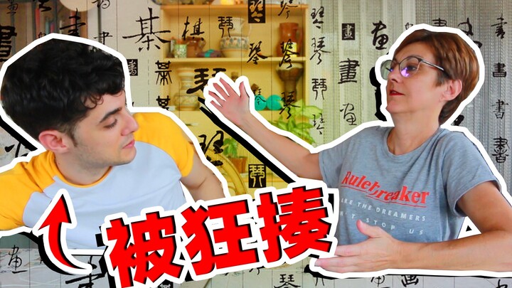 A foreign YouTuber tried to teach a mom Chinese, only to get beaten up…