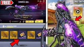 *NEW* FREE LEGENDARY Gun Skins in CODM! (New Update) Samurai's Soul Series Armory in COD Mobile!