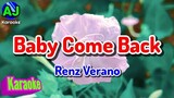 BABY COME BACK - Renz Verano | KARAOKE HD