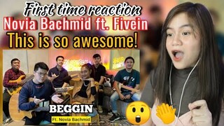 Beggin' (KERONCONG) - Novia Bachmid ft. Fivein #LetsJamWithJames I REACTION VIDEO