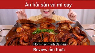 Ăn hải sản mì cay hàn siêu hấp dẫn