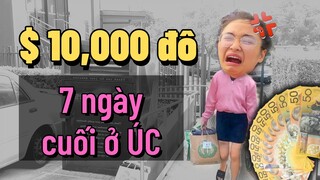 Xài hết $10,000 đô trong 7 ngày cuối cùng ở Úc