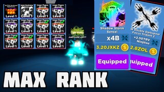 EASY NEW RANK I MAXED OUT EVERYTHING NINJA LEGENDS ROBLOX