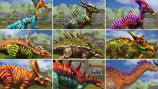 ALL LEGENDARY & LIMITED EDITION HERBIVORE DINOSAURS. All Max Level 40 | Jurassic World The Game