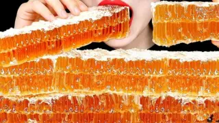 Asmr mukbang honeycomb穈��秒����