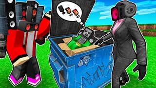 MIKEY the ORPHAN in the TRASH? JJ SPEAKER MAN and SPEAKER WOMAN saved the baby in Minecraft - Maizen