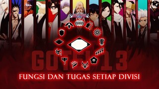 Tugas Khusus dan Arti Lambang Setiap Divisi Gotei 13