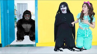 Monster vs KONG | Funny Monster under My Bed Stories | When Girl Live with King Kong & Monster