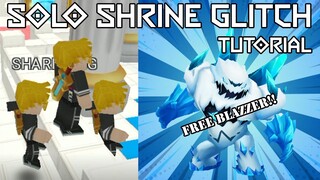 HOW TO SHRINE GLITCH SOLO TUTORIAL || TRAINERS ARENA BLOCKMAN GO