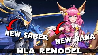 NEW SABER AND NANA DESIGN IN MLA! CUTER NANA AND COOLER SABER! | MOBILE LEGENDS ADVENTURE MLBB