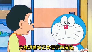 哆啦A梦：大雄交换房间邀请静香来玩，房间曝光还丢了作业