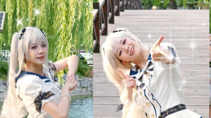 "Challenge to find 100 suitable places for dance recording in Tsinghua University 1/100" White-haire