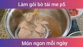 Làm gỏi bò tái me p5