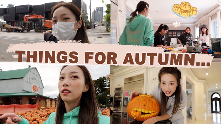 Vlog: Menikmati Musim Gugur Bersamaku, Pertama Kali Membuat Mooncake Kulit Es Ternyata Susah Banget.