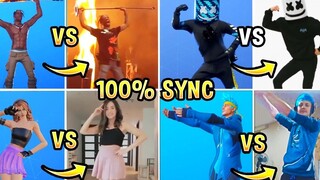 【فورتنايت】 جميع رقصات سلسلة الأيقونات مقابل الرقص المحرج في الواقع! أيهما تفضل؟