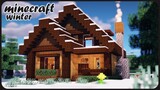 Cara membuat Rumah Kayu Biome Salju ! [ Winter Cabin ] || Minecraft Medieval Pt.8