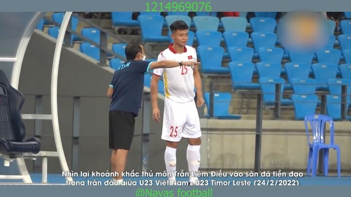 Thủ môn Liêm Điều vào sân đá tiền đạo cho U23 Việt Nam, #thethao