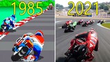 Evolution of Motorcycle Racing Games 1985-2021