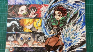 [Gambar]Menantang Menggambar Demon Slayer Tersulit Dengan Spidol