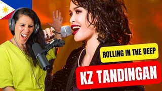 WHO IS SHE? KZ Tandingan - Rolling in the Deep REACTION #kztandingan #rollinginthedeep #reaction