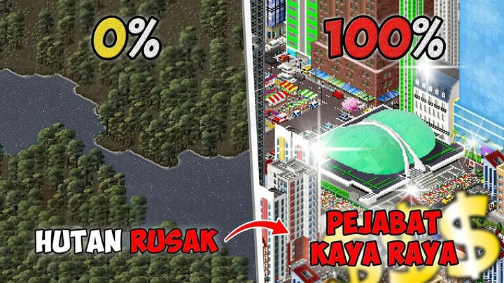 Gua Bangun Kota Tapi 100% HUTAN DIBABAT DEMI PROFIT BESAR di TheoTown
