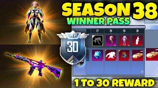 Pubg Lite Season 38 Winner Pass | 1 To 30 Rewards 😍| Season 38 Winner Pass Pubg Lite || Season 38 Wp