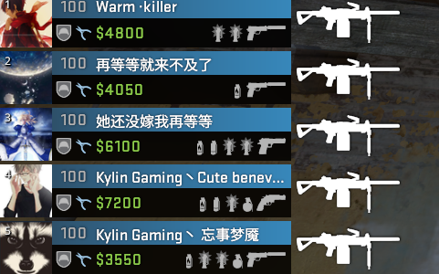 [CSGO] The enemy lifted the blanket in the middle of the night and found five Negev machine guns.