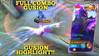 FULL GUSION COMBO, GUSION HIGHLIGHT