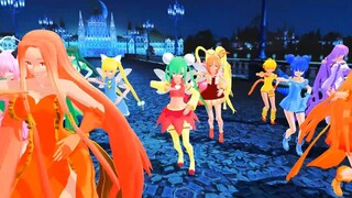 【mmd りんごの森とパラレルタウン＆東京ミュウミュウ＆ぴちぴちピッチ】パラレルタウン＆ミュウミュウ＆マーメイドプリンセスでyellow