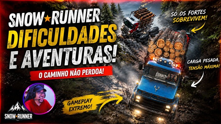 TENTEI ENTREGAR A CARGA… MAS TUDO DEU ERRADO! 😱 | SNOWRUNNER