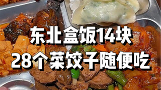 Northeastern buffet lunch: 28 dishes for 14 yuan! All-you-can-eat dumplings!