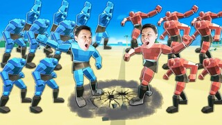 NẾU SLENDERMAN THÍ NGHIỆM 1.000.000 NGƯỜI ĐẤT SÉT KHỔNG LỒ ĐÁNH NHAU | Thử Thách SlenderMan