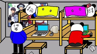 [Sand Sculpture Animation] I’m almost tired of eating in the cafeteria after four years