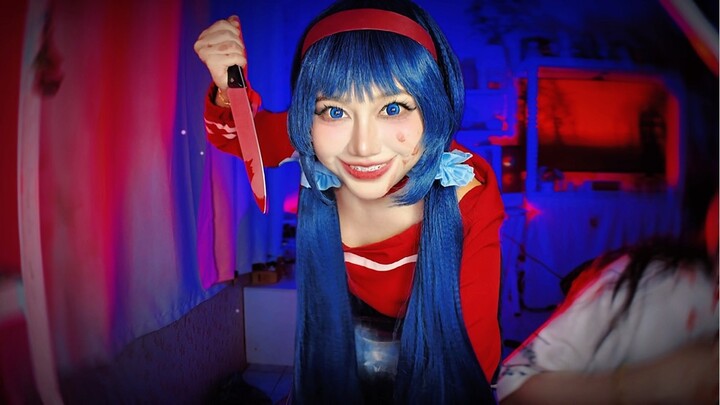 Happy Halloween 🎃👻 ฮาโลวีนคอสเพลย์ตัวนี้ละกันนนนน สาวยันเดเระ