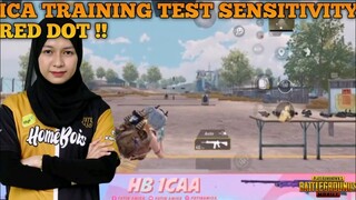 Homebois Ica Training Test & Setting  Sensitivity Red Dot | Pubg Mobile