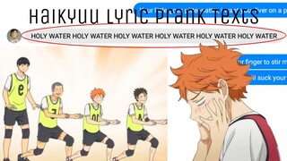 haikyuu texts - lyric pranks (tiktok songs edition)