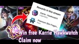 How to get free Epic skin Karrie Hawkwatch in mobile legends | Ako si Dogie watch live stream