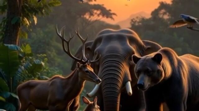 4K Forest Animal Videos  Wild Nature and Serene Wildlife Minutes of Relaxation