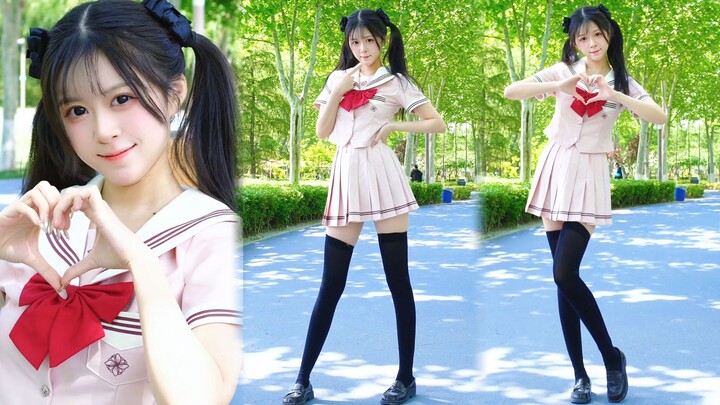 Bertemu dengan kakak kelas di taman saat musim semi!!